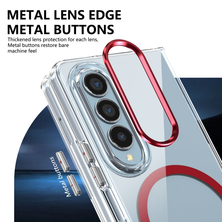 For Samsung Galaxy Z Fold4 lce Folding Series MagSafe Integrated Clear PC Phone Case