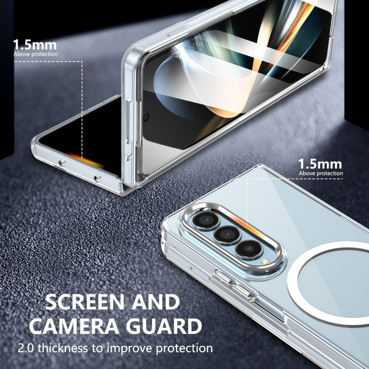 For Samsung Galaxy Z Fold4 lce Folding Series MagSafe Integrated Clear PC Phone Case