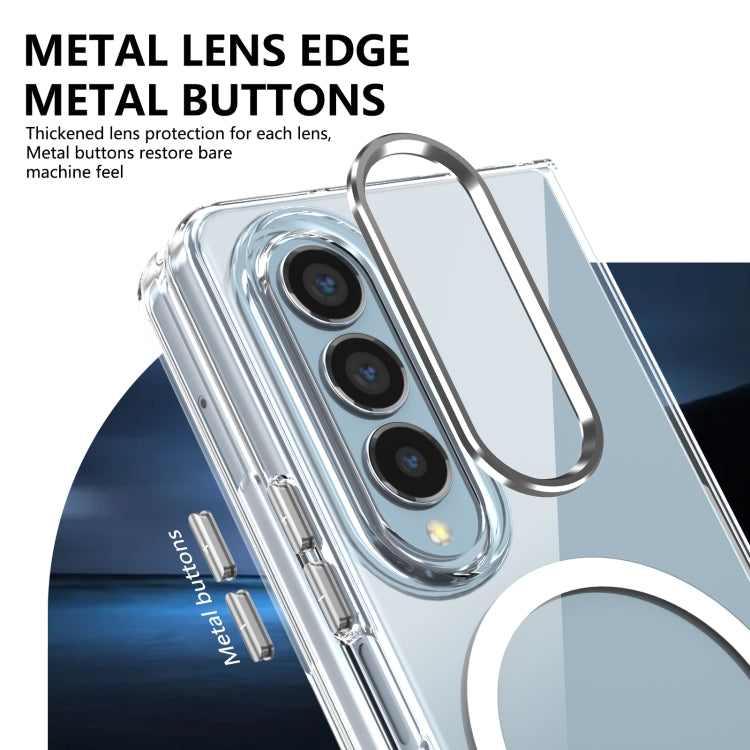 For Samsung Galaxy Z Fold4 lce Folding Series MagSafe Integrated Clear PC Phone Case
