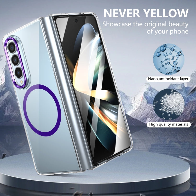 For Samsung Galaxy Z Fold4 lce Folding Series MagSafe Integrated Clear PC Phone Case