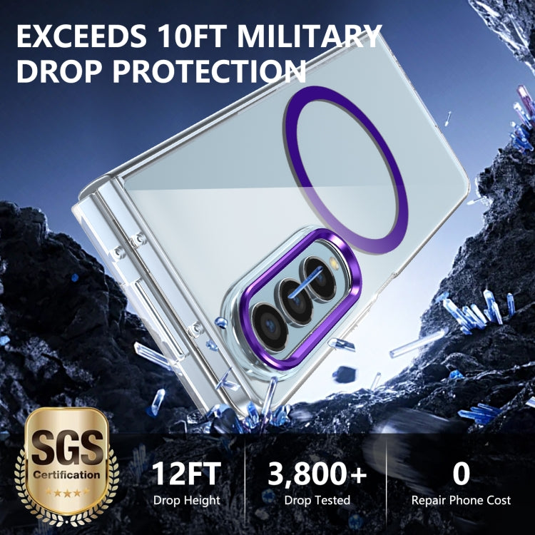 For Samsung Galaxy Z Fold4 lce Folding Series MagSafe Integrated Clear PC Phone Case