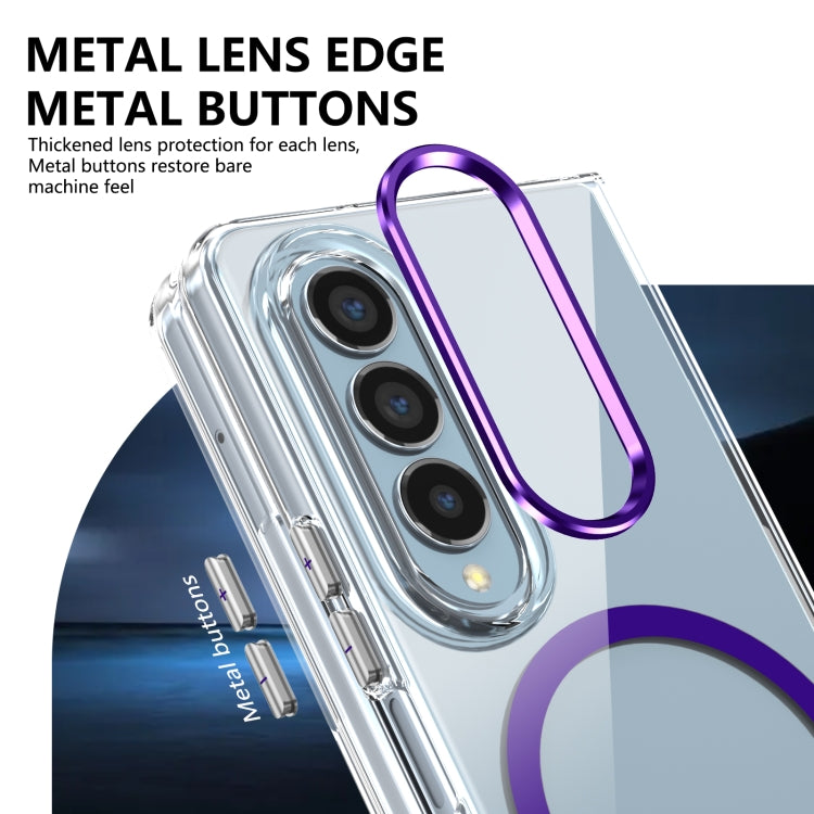 For Samsung Galaxy Z Fold4 lce Folding Series MagSafe Integrated Clear PC Phone Case