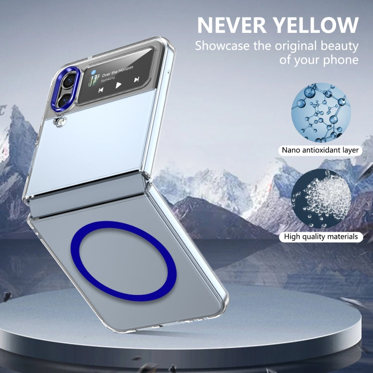 For Samsung Galaxy Z Flip4 lce Folding Series MagSafe Integrated Clear PC Phone Case
