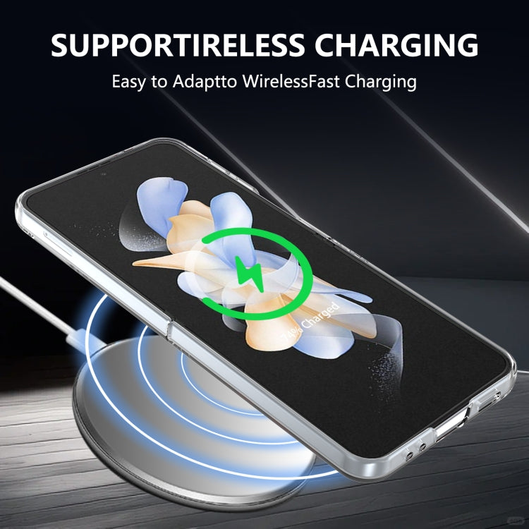 For Samsung Galaxy Z Flip4 lce Folding Series MagSafe Integrated Clear PC Phone Case