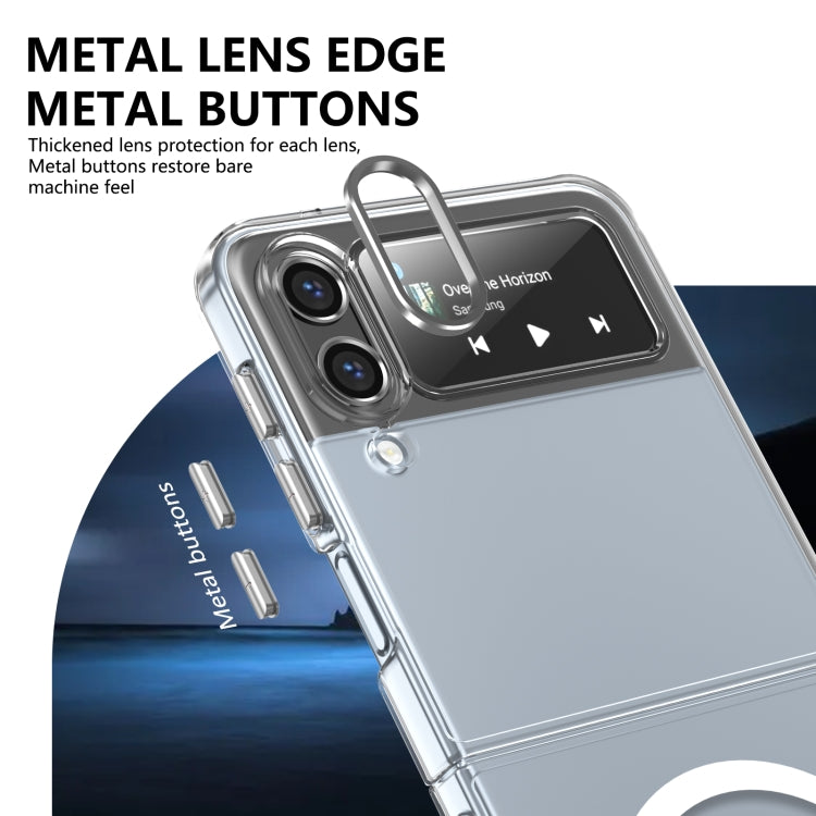 For Samsung Galaxy Z Flip3 5G lce Folding Series MagSafe Integrated Clear PC Phone Case
