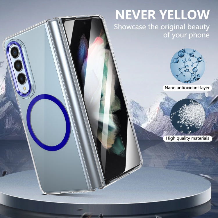 For Samsung Galaxy Z Fold3 5G lce Folding Series MagSafe Integrated Clear PC Phone Case