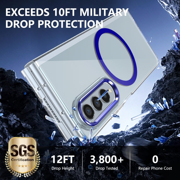 For Samsung Galaxy Z Fold3 5G lce Folding Series MagSafe Integrated Clear PC Phone Case