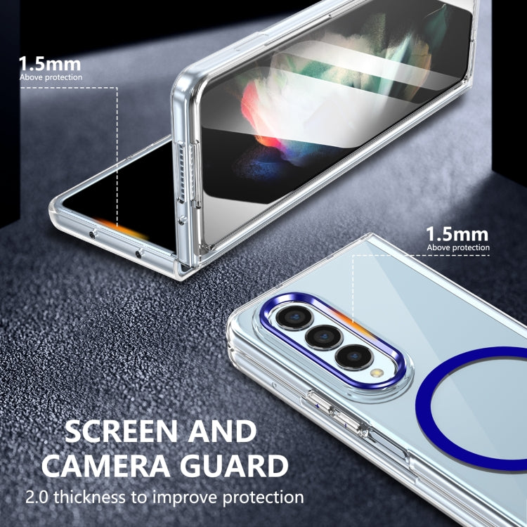 For Samsung Galaxy Z Fold3 5G lce Folding Series MagSafe Integrated Clear PC Phone Case
