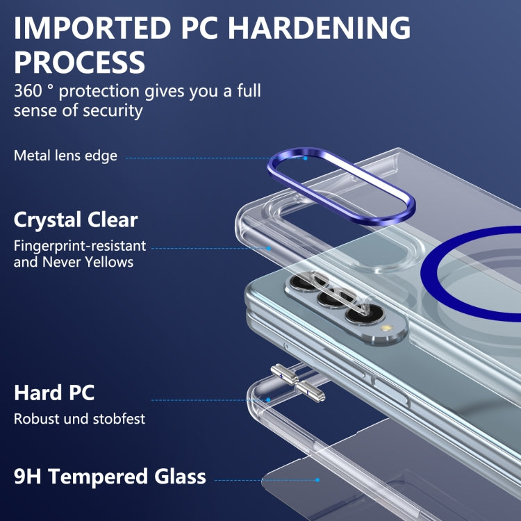 For Samsung Galaxy Z Fold3 5G lce Folding Series MagSafe Integrated Clear PC Phone Case