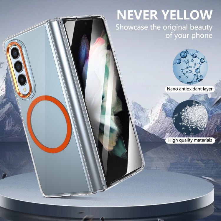For Samsung Galaxy Z Fold3 5G lce Folding Series MagSafe Integrated Clear PC Phone Case
