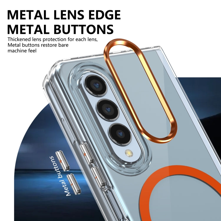 For Samsung Galaxy Z Fold3 5G lce Folding Series MagSafe Integrated Clear PC Phone Case
