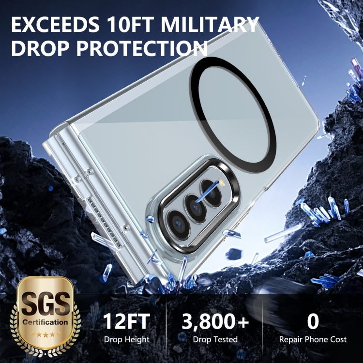 For Samsung Galaxy Z Fold3 5G lce Folding Series MagSafe Integrated Clear PC Phone Case