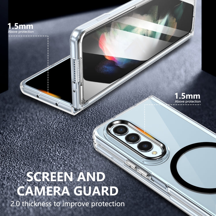 For Samsung Galaxy Z Fold3 5G lce Folding Series MagSafe Integrated Clear PC Phone Case