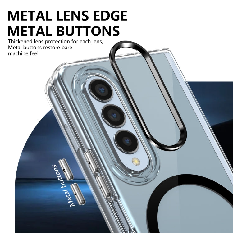 For Samsung Galaxy Z Fold3 5G lce Folding Series MagSafe Integrated Clear PC Phone Case