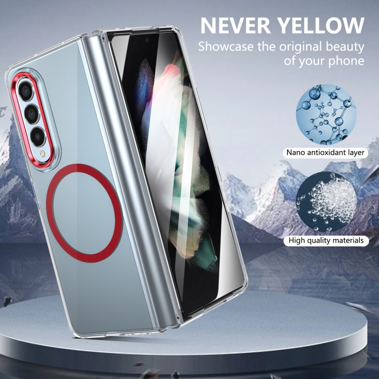 For Samsung Galaxy Z Fold3 5G lce Folding Series MagSafe Integrated Clear PC Phone Case