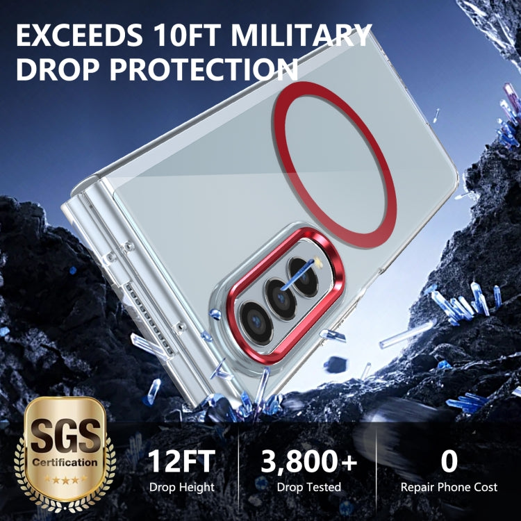 For Samsung Galaxy Z Fold3 5G lce Folding Series MagSafe Integrated Clear PC Phone Case