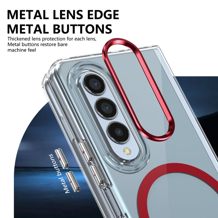 For Samsung Galaxy Z Fold3 5G lce Folding Series MagSafe Integrated Clear PC Phone Case