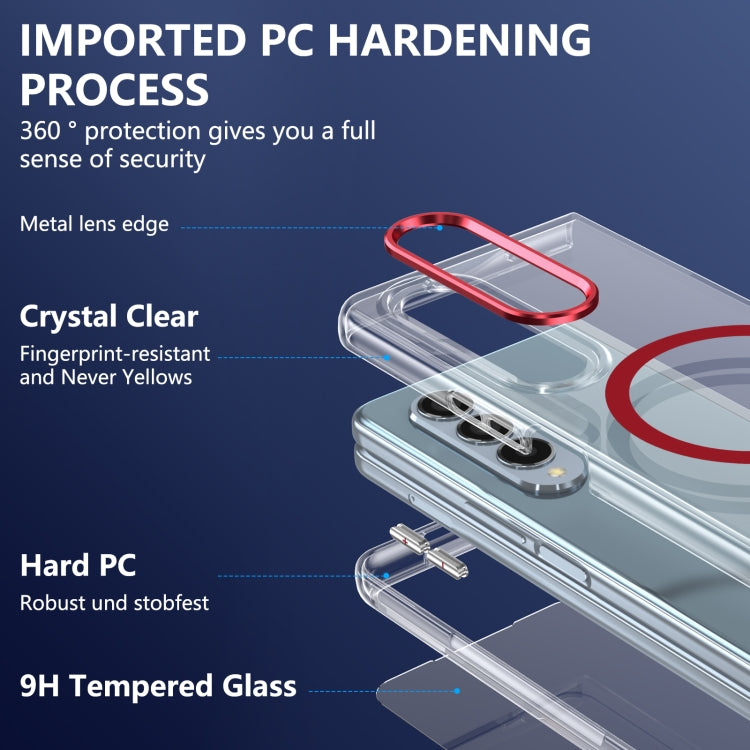 For Samsung Galaxy Z Fold3 5G lce Folding Series MagSafe Integrated Clear PC Phone Case