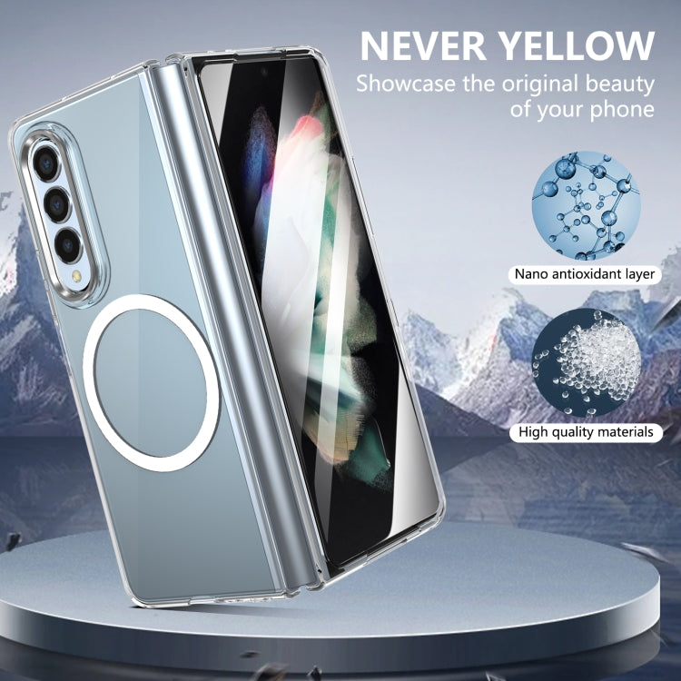 For Samsung Galaxy Z Fold3 5G lce Folding Series MagSafe Integrated Clear PC Phone Case