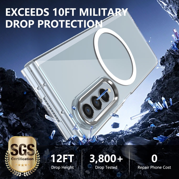For Samsung Galaxy Z Fold3 5G lce Folding Series MagSafe Integrated Clear PC Phone Case