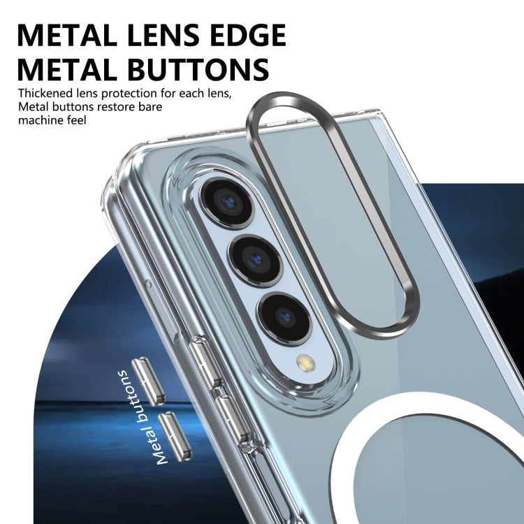 For Samsung Galaxy Z Fold3 5G lce Folding Series MagSafe Integrated Clear PC Phone Case