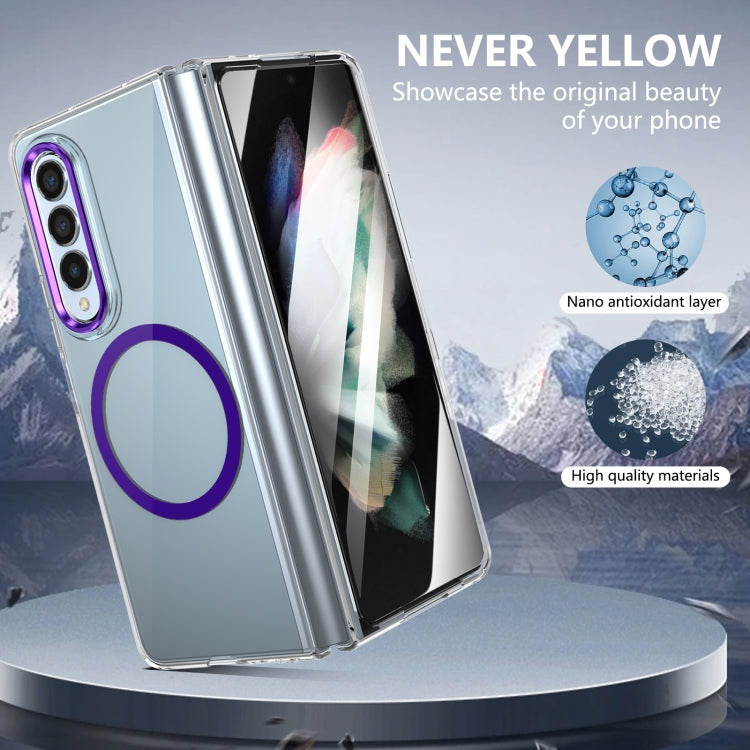 For Samsung Galaxy Z Fold3 5G lce Folding Series MagSafe Integrated Clear PC Phone Case