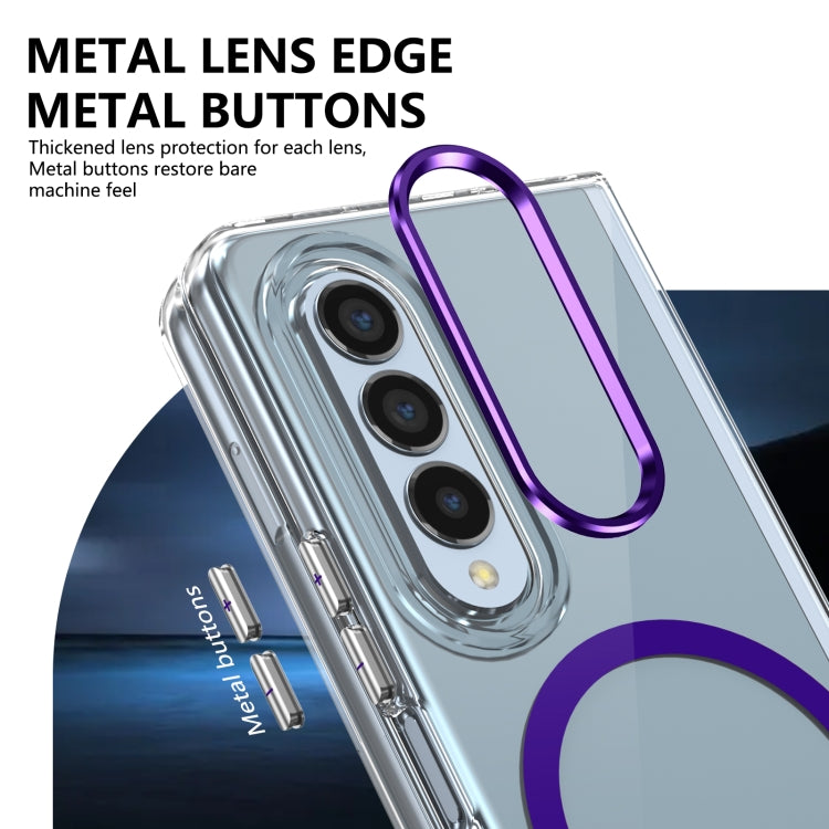 For Samsung Galaxy Z Fold3 5G lce Folding Series MagSafe Integrated Clear PC Phone Case
