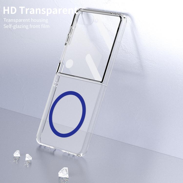 For Samsung Galaxy Z Flip7 5G lce Folding Series MagSafe Integrated Clear PC Phone Case