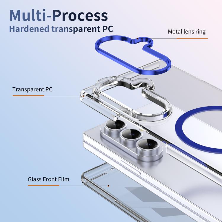 For Samsung Galaxy Z Fold7 5G lce Folding Series MagSafe Integrated Clear PC Phone Case