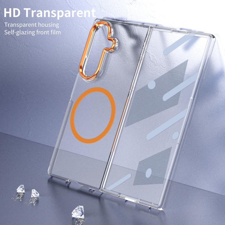 For Samsung Galaxy Z Fold7 5G lce Folding Series MagSafe Integrated Clear PC Phone Case