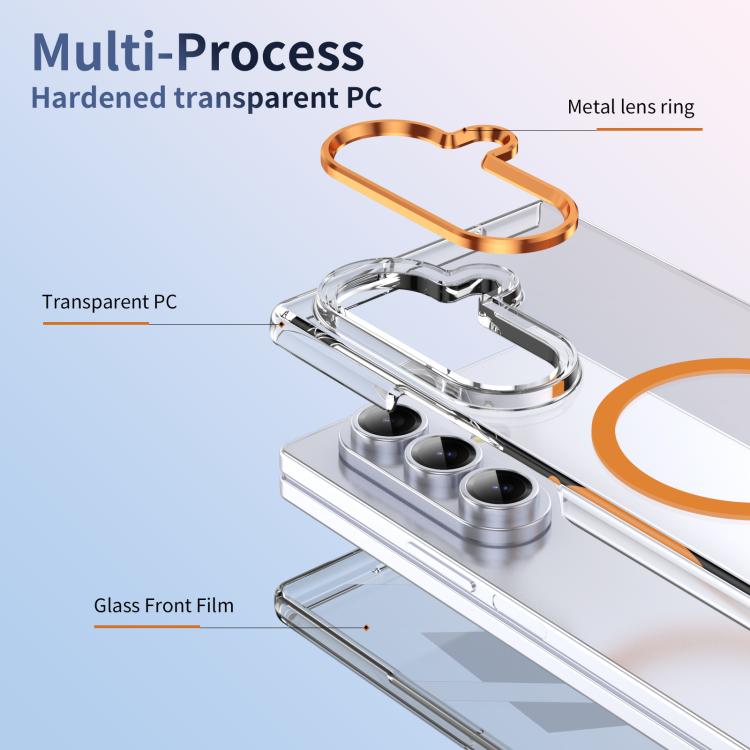 For Samsung Galaxy Z Fold7 5G lce Folding Series MagSafe Integrated Clear PC Phone Case