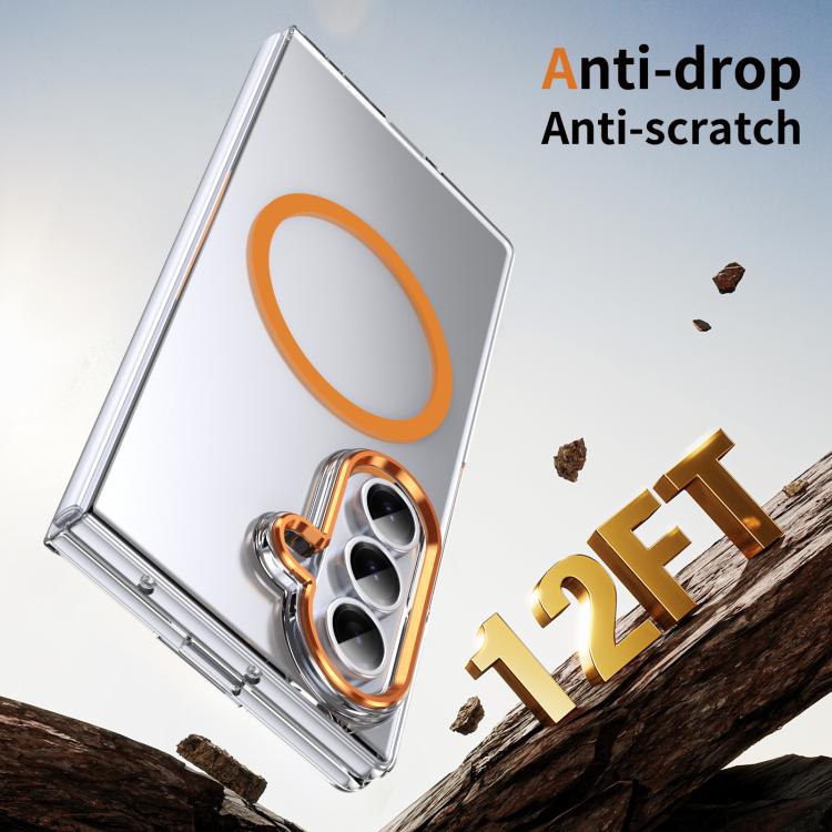 For Samsung Galaxy Z Fold7 5G lce Folding Series MagSafe Integrated Clear PC Phone Case