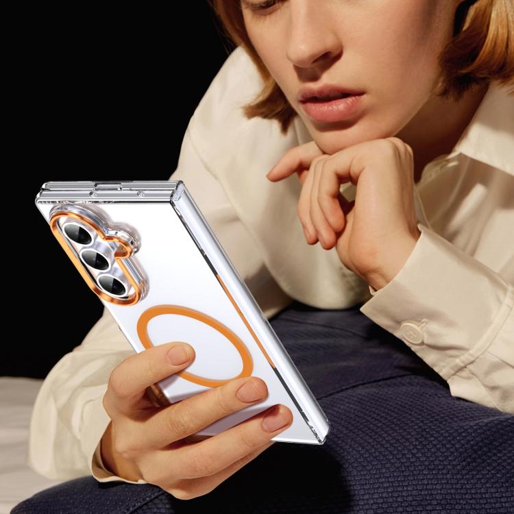 For Samsung Galaxy Z Fold7 5G lce Folding Series MagSafe Integrated Clear PC Phone Case