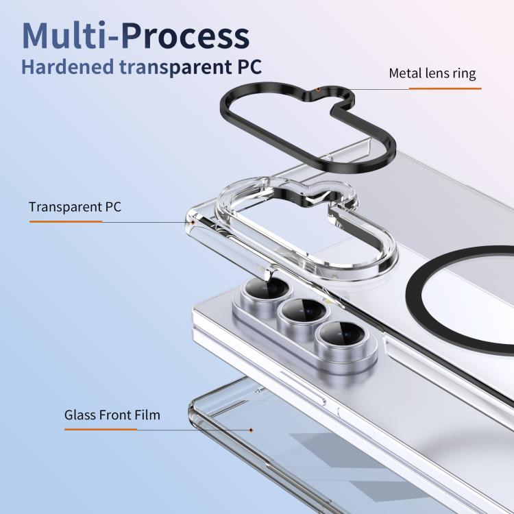 For Samsung Galaxy Z Fold7 5G lce Folding Series MagSafe Integrated Clear PC Phone Case