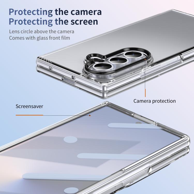 For Samsung Galaxy Z Fold7 5G lce Folding Series MagSafe Integrated Clear PC Phone Case