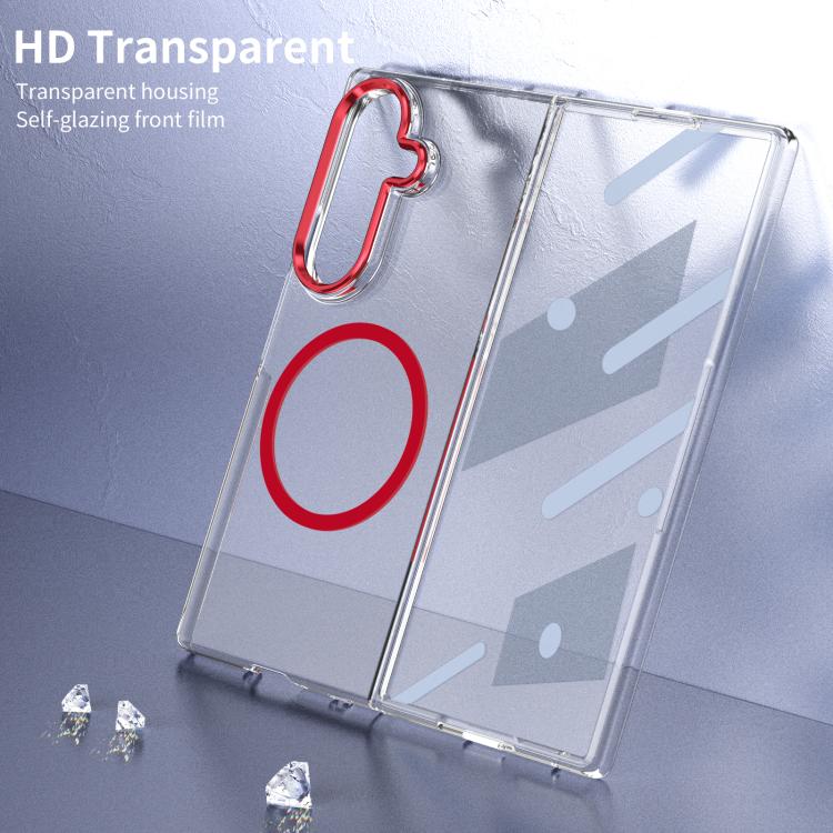 For Samsung Galaxy Z Fold7 5G lce Folding Series MagSafe Integrated Clear PC Phone Case