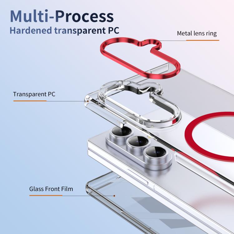 For Samsung Galaxy Z Fold7 5G lce Folding Series MagSafe Integrated Clear PC Phone Case