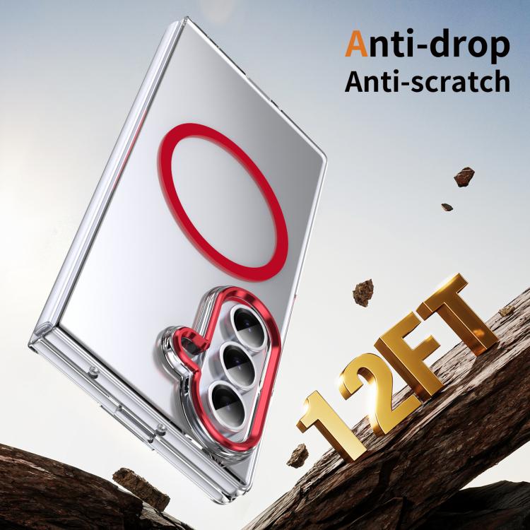 For Samsung Galaxy Z Fold7 5G lce Folding Series MagSafe Integrated Clear PC Phone Case