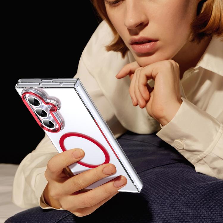 For Samsung Galaxy Z Fold7 5G lce Folding Series MagSafe Integrated Clear PC Phone Case