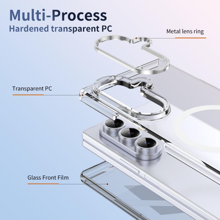 For Samsung Galaxy Z Fold7 5G lce Folding Series MagSafe Integrated Clear PC Phone Case