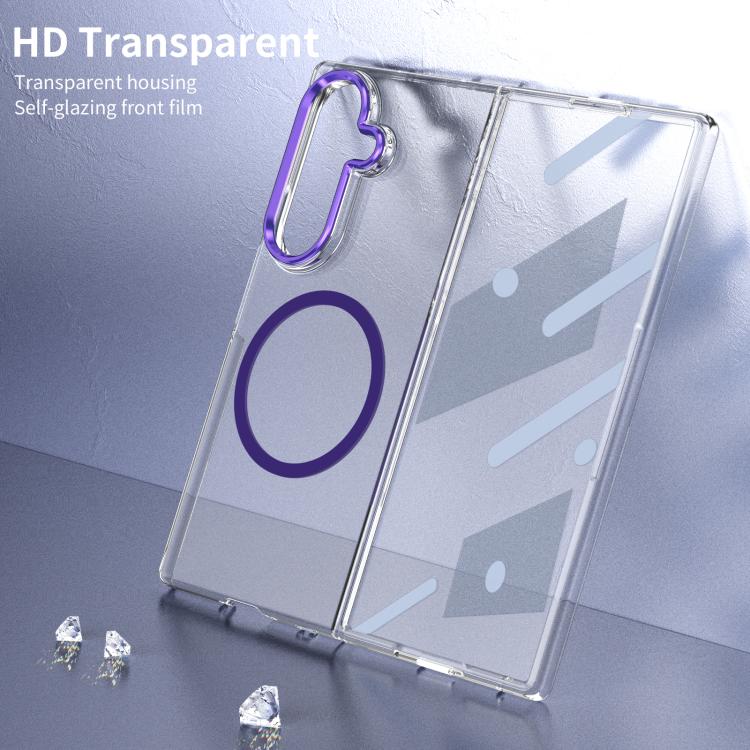 For Samsung Galaxy Z Fold7 5G lce Folding Series MagSafe Integrated Clear PC Phone Case