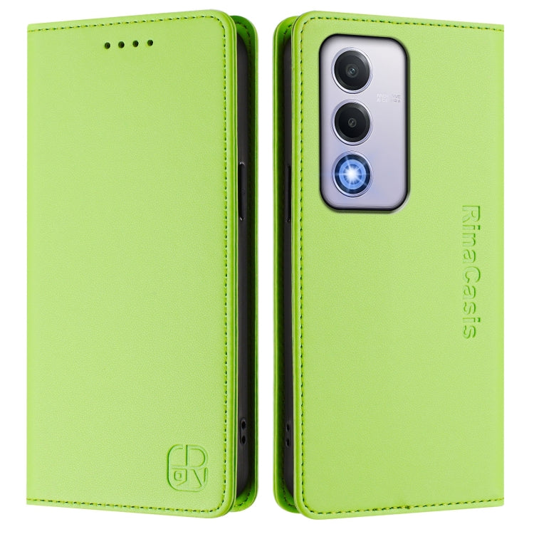 For OPPO A80 5G EU / K12x 5G RC01 Dual-Folded Magnetic Suction RFID Leather Phone Case