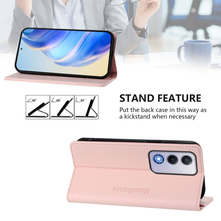 For OPPO A80 5G EU / K12x 5G RC01 Dual-Folded Magnetic Suction RFID Leather Phone Case
