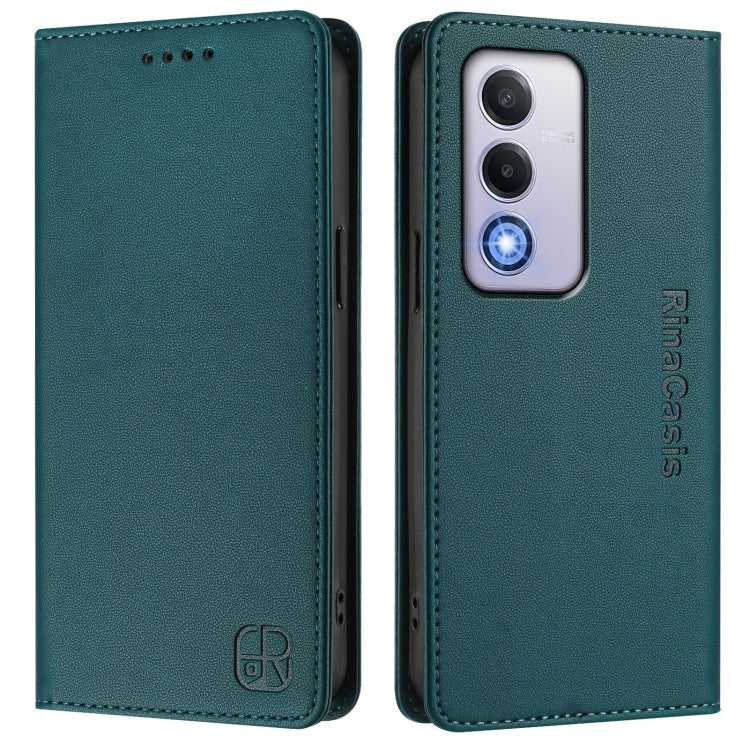 For OPPO A80 5G EU / K12x 5G RC01 Dual-Folded Magnetic Suction RFID Leather Phone Case