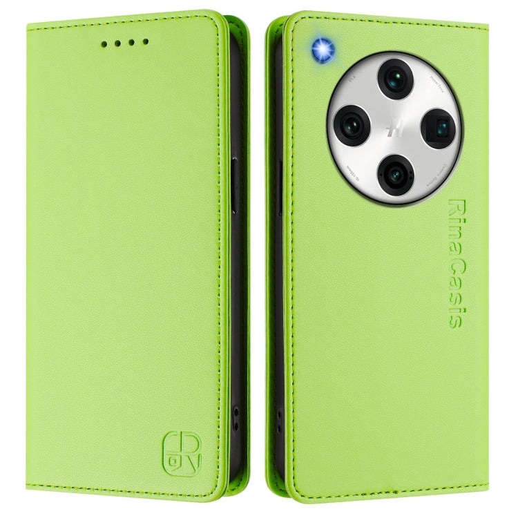 For OPPO Find X8 Pro RC01 Dual-Folded Magnetic Suction RFID Leather Phone Case