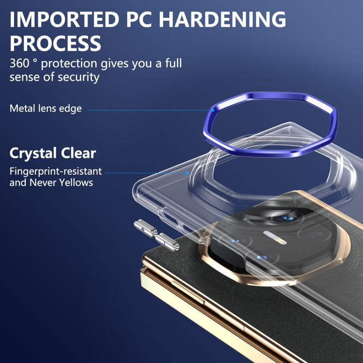 For Huawei Mate XT Ultimate Design lce Folding Series Integrated Clear PC Phone Case