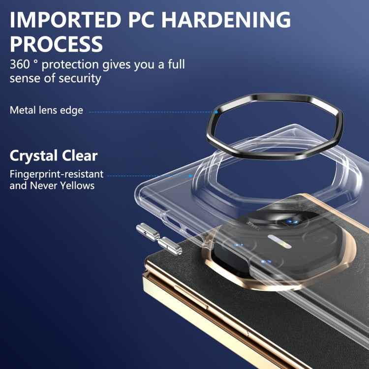 For Huawei Mate XT Ultimate Design lce Folding Series Integrated Clear PC Phone Case