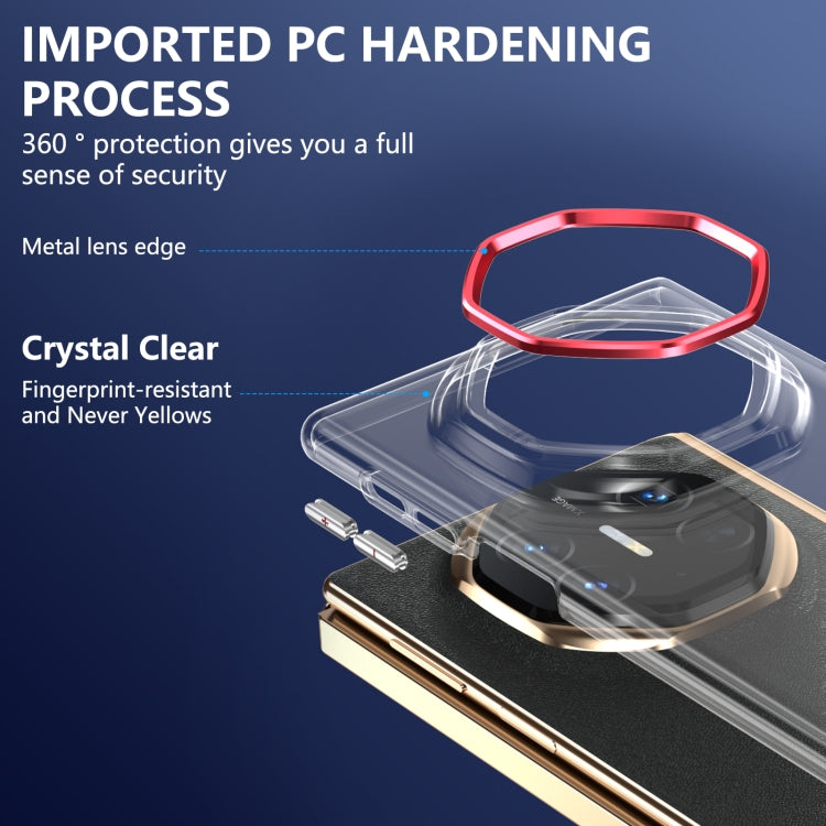 For Huawei Mate XT Ultimate Design lce Folding Series Integrated Clear PC Phone Case