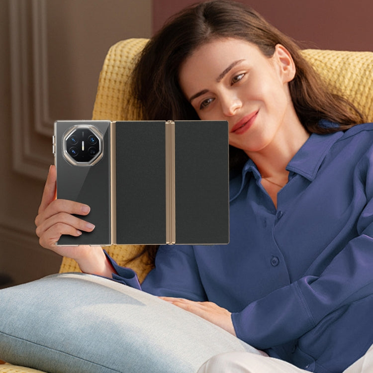 For Huawei Mate XT Ultimate Design lce Folding Series Integrated Clear PC Phone Case