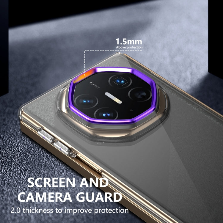 For Huawei Mate XT Ultimate Design lce Folding Series Integrated Clear PC Phone Case